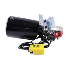 Unidade de Potência Hidráulica DC 12V com Tanque de 8 Quartos e Controlo Remoto para Reboque Basculante