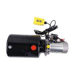 Unidade de Potência Hidráulica DC 12V com Tanque de 8 Quartos e Controlo Remoto para Reboque Basculante