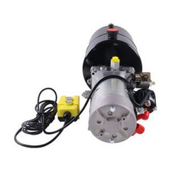 Unidade de Potência Hidráulica DC 12V com Tanque de 8 Quartos e Controlo Remoto para Reboque Basculante