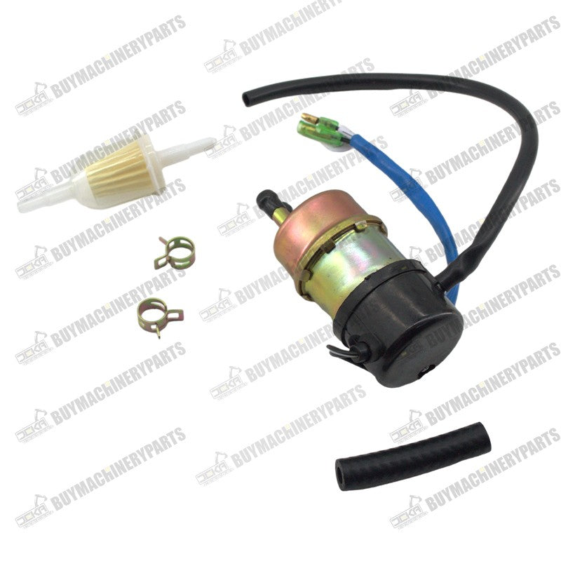 12V Electric Fuel Pump 49040-1055 KAF620 Fit for Kawasaki Mule 3000 3010 3020 2520 2500 2510 1000(8mm In/Outlet) - Buymachineryparts