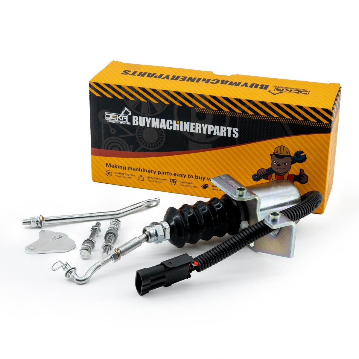 12V Fuel Shutoff Solenoid 30-00394-00 for Deutz Engine F3L912W Carrier 69GL15-114 69GL15-134