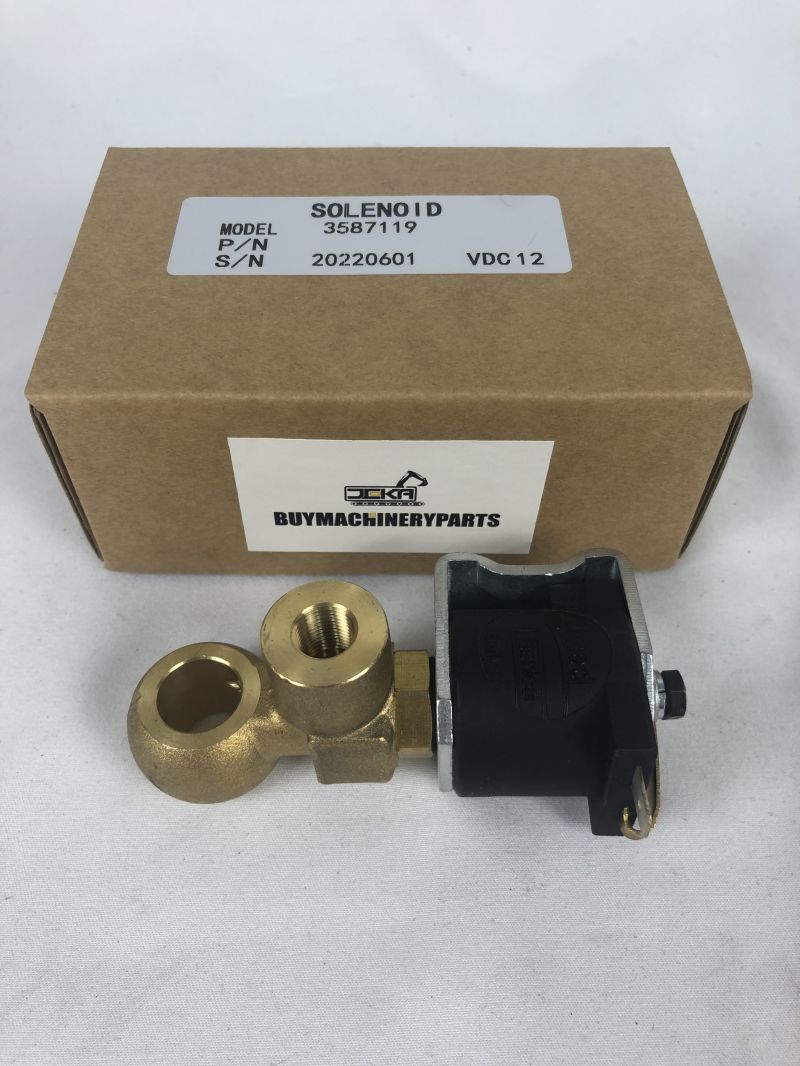 12V Fuel Stop Solenoid 3587119 for Kubota Engine Lombardini Microcar - Buymachineryparts