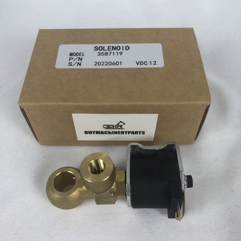 12V Fuel Stop Solenoid 3587119 for Kubota Engine Lombardini Microcar - Buymachineryparts