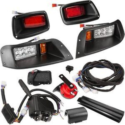 12V LED Light Kit w/ Head, Tail, Brake & Turn Signals for EZGO TXT 1996-2013