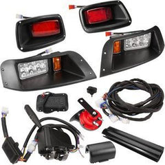 12V LED Light Kit w/ Head, Tail, Brake & Turn Signals for EZGO TXT 1996-2013