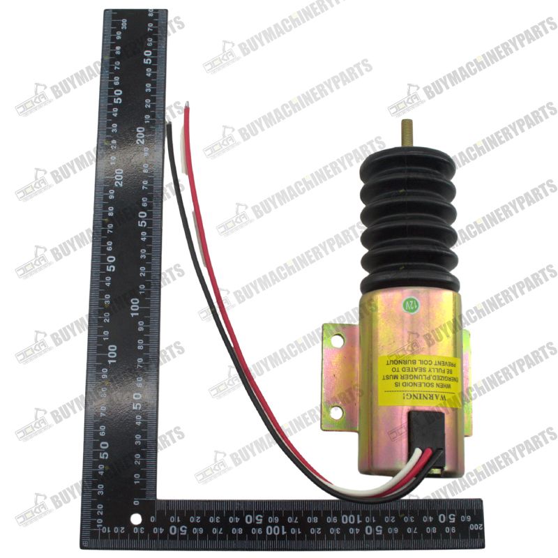 12V Throttle Solenoid 121615 121615GT for Genie S-60 S-65 S-80 S-85 Z-62/40 Z-80/60 Deutz BF4L-2011 TD2011-L04i Engine - Buymachineryparts