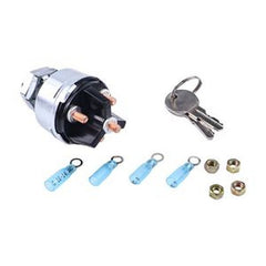 12V Universal Ignition Switch 2-GM Keys 4-Pos Car Truck