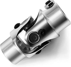 13/16"-36 Spline X3/4" Round Chrome Steering Universal Joint Single U Joint Shaft,Total Length: 83mm (3-1/4")