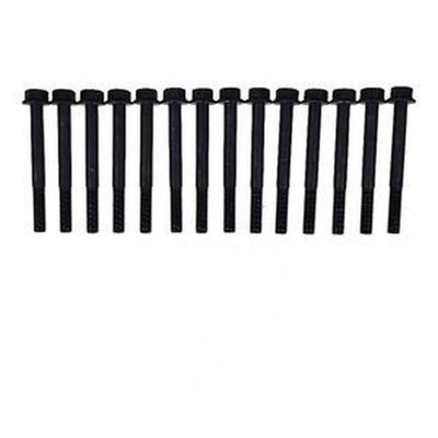 14-Piece Cylinder Head Bolt Kit YM119810-01200 for Komatsu Excavator 3D75/76E/78AE