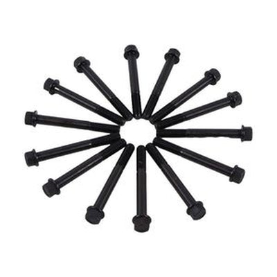 14Pcs Cylinder Head Bolt 19202-03450 for Kubota D1402/D1302 Engines & Tractors