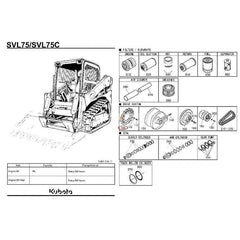 15T Sprocket V0511-21110 for Kubota Track Loader SVL65-2 SVL75 SVL75-2 SVL75C