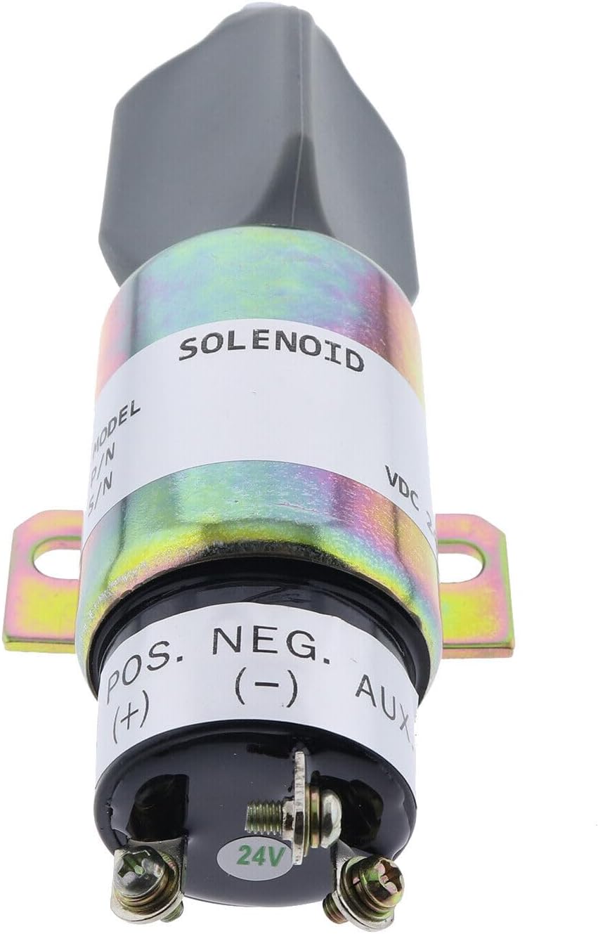 Fuel Shutoff Solenoid 1751-12E7U1B1S5A for Cummins Caterpillar CAT Excavator E70B E320