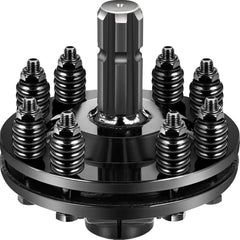 VEVOR 1 3/8" PTO Slip Clutch, Smooth Round Ends Carburized Steel Friction Clutch, Adjustable Black Tractor Slip Clutch for Rotary Cutter, Brush Hog & PTO Shaft
