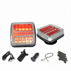 Wireless Trailer Lights, Magnetic LED Tow Tail Light Kit T28 T325 T033 for Trailers, Trucks & Temporary Towing