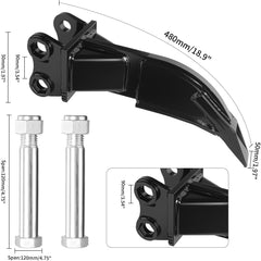 Mini Excavator Ripper Tooth, Single Hook Backhoe Ripper Attachment for 0.8-1.8 Ton Excavators, Breaks Hard Soil, Rock, Roots & Frost