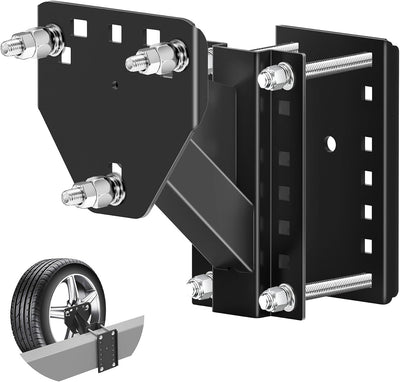Spare Tire Carrier for Utility Trailer – 3-Nut Design, Fits 4/5/6 Lug Wheels on 4