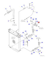17A-03-13170 gasket for D355C-3 Komatsu original - Buymachineryparts