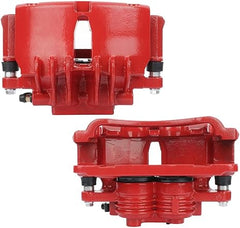 Pinzas de freno de disco delanteras izquierda y derecha 18-B4722 y 18-B4723 con soporte, compatibles con Ford Mustang 1999-2002 (2 unidades)