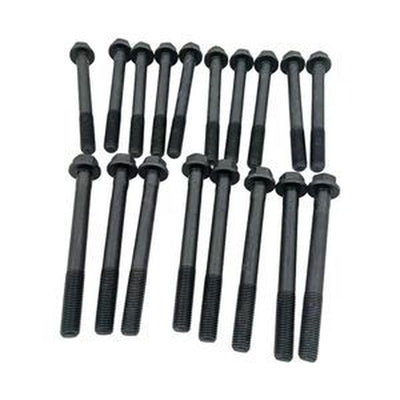 18-Piece Cylinder Head Bolt Kit 129150-01200 for Yanmar Engines