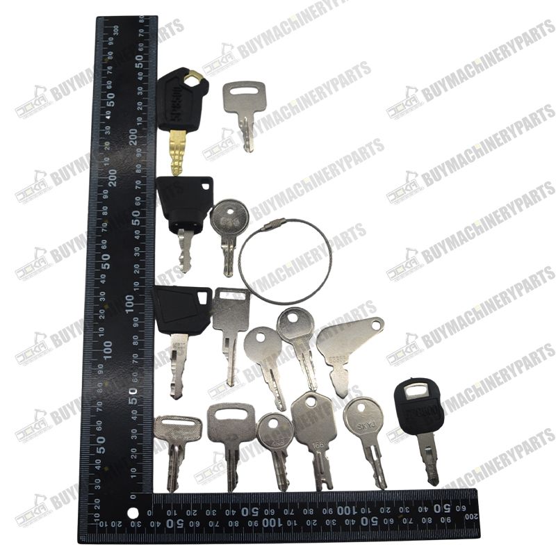 18 Pcs Ignition Key for JLG JCB Snorkel Genie Skyjack Terex Caterpilla ...