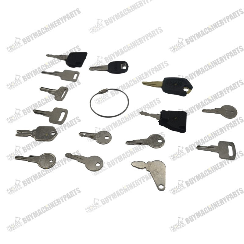 18 Pcs Ignition Key for JLG JCB Snorkel Genie Skyjack Terex Caterpilla ...