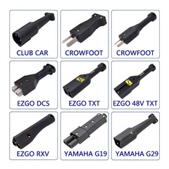 18A 45V Golf Cart Charger 3-Pin Round Plug fit Club Car DS