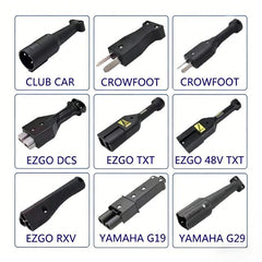 18A 48V Golf Cart Charger w/ 3-Pin Plug for E-Z-GO RXV TXT buymachineryparts
