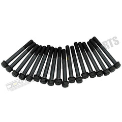 18Pcs Cylinder Head Bolt 19202-03450 for Kubota Engine V1902 Excavator KX101 KX151 Tractor L175 L185 L225 L2050 L235 L245 L4150