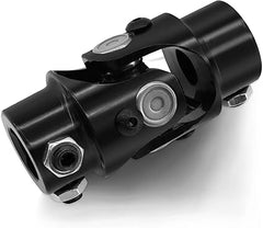 9/16" -36 Spline X 3/4" DD Black Steering Universal Joint Single U Joint Shaft,Total Length: 83mm (3-1/4")
