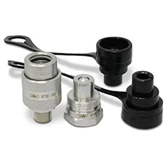 Juego de acopladores rápidos hidráulicos de alta presión de 3/8" y 10 000 PSI