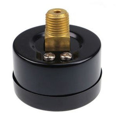 Manómetro de presión hidráulica de 2" con montaje trasero, 1/4" NPT, 0-200 PSI