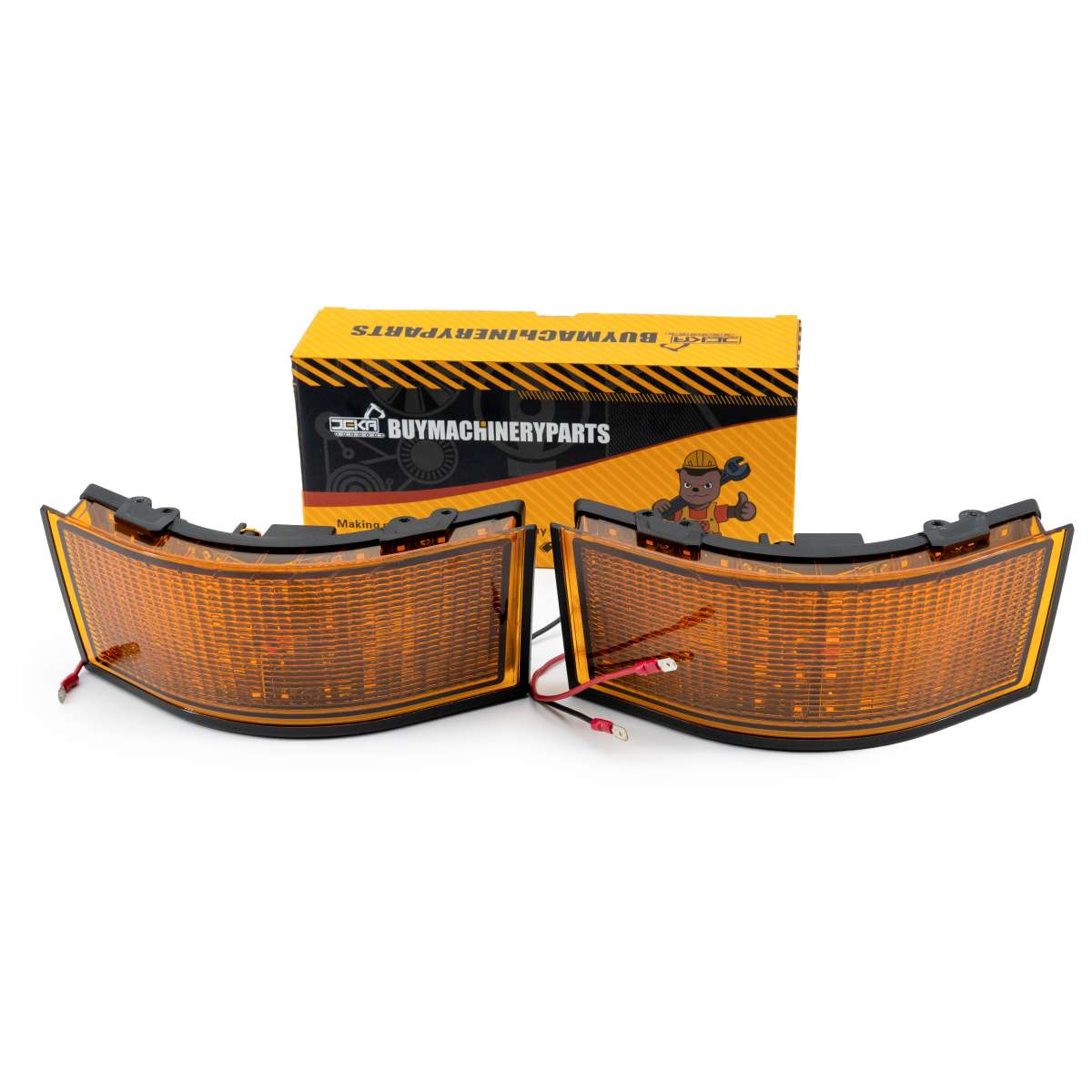 2 LED Amber Corner Lights RE55150 RE55151 for John Deere Engine 6068 6081 6125 Tractor7200 7400 7700 7800 8100 8200 8300 9100 9200 9300 9400 9520 9620