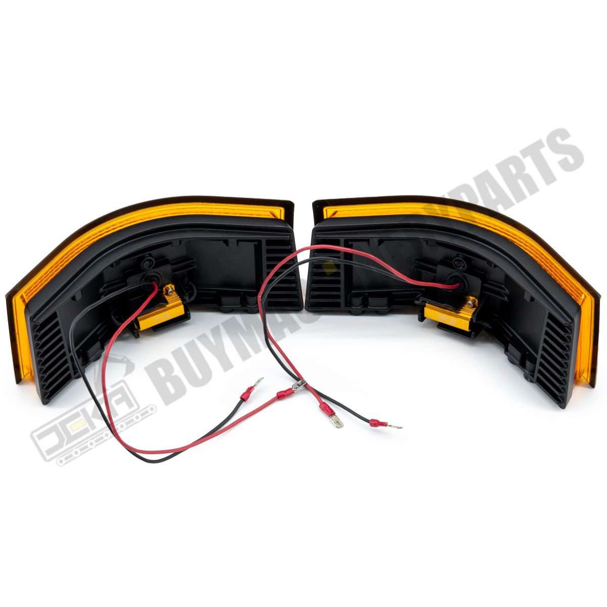 2 LED Amber Corner Lights RE55150 RE55151 for John Deere Engine 6068 6081 6125 Tractor7200 7400 7700 7800 8100 8200 8300 9100 9200 9300 9400 9520 9620