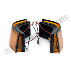 2 LED Amber Corner Lights RE55150 RE55151 for John Deere Engine 6068 6081 6125 Tractor7200 7400 7700 7800 8100 8200 8300 9100 9200 9300 9400 9520 9620
