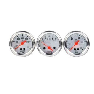 Conjunto de 3 Medidores Auto Meter 2