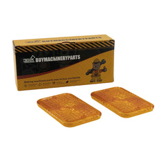 2 Pcs Amber Light Lens LVU18745 for John Deere Engine 4024 4045 Tractor 2305 2520 3320 4105 4120 4310 4500 4600 5415 1023E