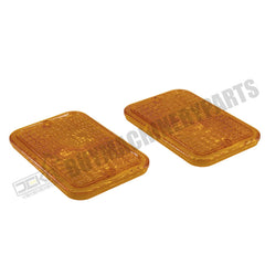 2 Pcs Amber Light Lens LVU18745 for John Deere Engine 4024 4045 Tractor 2305 2520 3320 4105 4120 4310 4500 4600 5415 1023E