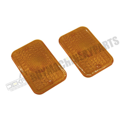2 Pcs Amber Light Lens LVU18745 for John Deere Engine 4024 4045 Tractor 2305 2520 3320 4105 4120 4310 4500 4600 5415 1023E