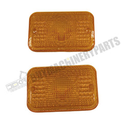 2 Pcs Amber Light Lens LVU18745 for John Deere Engine 4024 4045 Tractor 2305 2520 3320 4105 4120 4310 4500 4600 5415 1023E