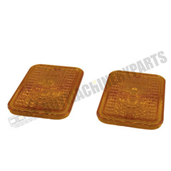 2 Pcs Amber Light Lens LVU18745 for John Deere Engine 4024 4045 Tractor 2305 2520 3320 4105 4120 4310 4500 4600 5415 1023E