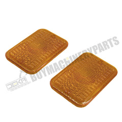 2 Pcs Amber Light Lens LVU18745 for John Deere Engine 4024 4045 Tractor 2305 2520 3320 4105 4120 4310 4500 4600 5415 1023E
