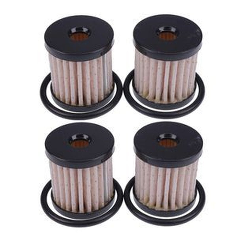 4-Piece Fuel Filter Set 0707-0012 T03-0077 61011-04A for Harley Davidson Motorcycles