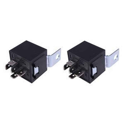 2pcs 12V 40A 5P Relay 601053 for Hustler Raptor, Cub Cadet 54' Mower