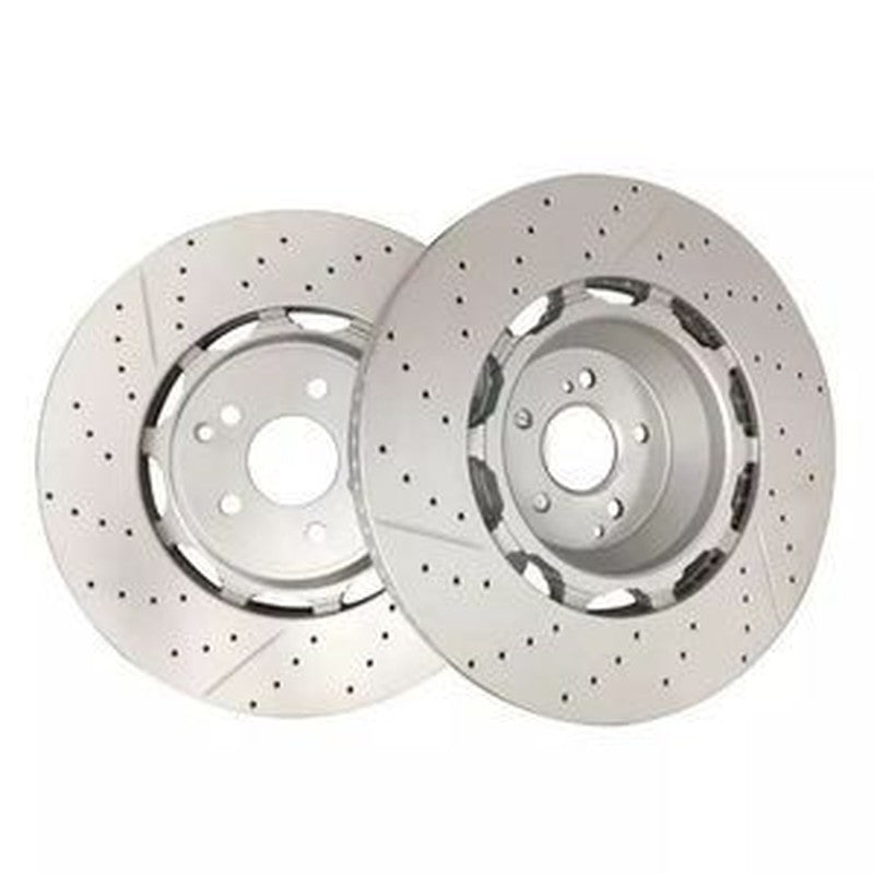 2-Piece Front Brake Rotors A2224212612 for Mercedes-Benz Maybach S650 S63-AMG S450 S560
