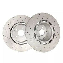 2-Piece Front Brake Rotors A2224212612 for Mercedes-Benz Maybach S650 S63-AMG S450 S560
