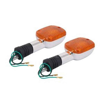 2pcs Front Turn Signal Indicator 33400-MB1-406 33490-MB1-700 for Honda V65 Magna