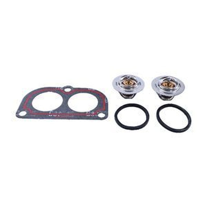 2pcs Thermostat w/ Gasket AR48675 RE501052 for John Deere Excavators