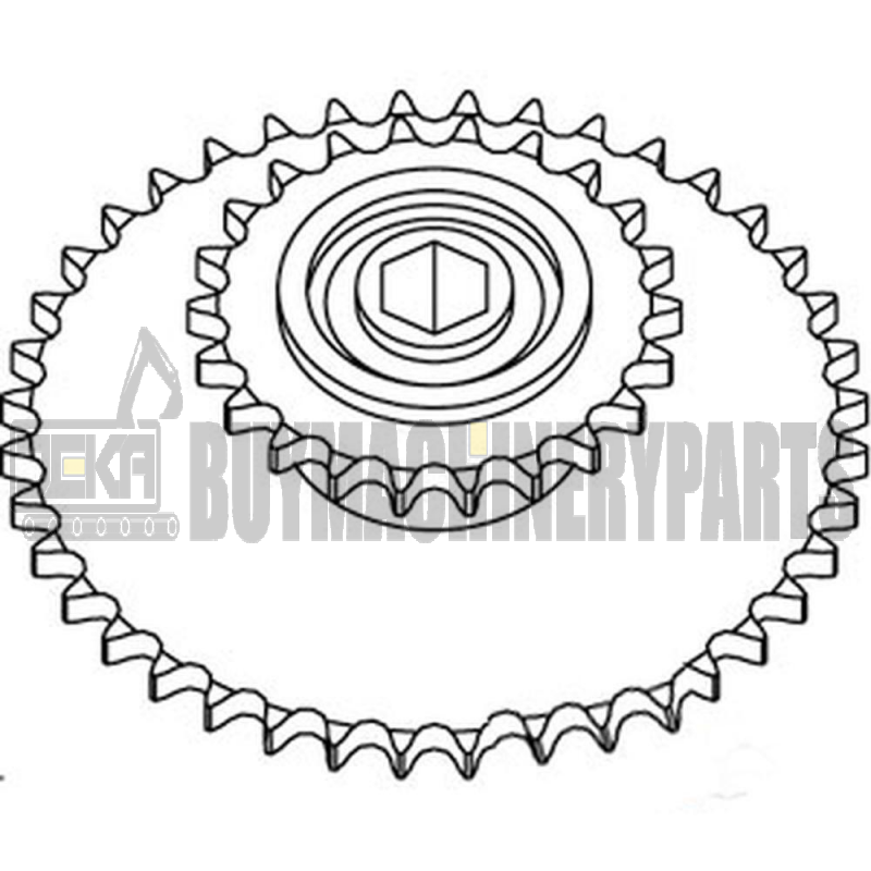 AE51818 Mega Wide Pickup Double Sprocket Fits John Deere Baler 447 457 467 546 5