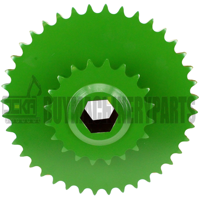 AE39652 Roda dentada dupla para John Deere 530 535 430 435 330 335 375 385