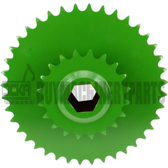 AE39652 Roda dentada dupla para John Deere 530 535 430 435 330 335 375 385